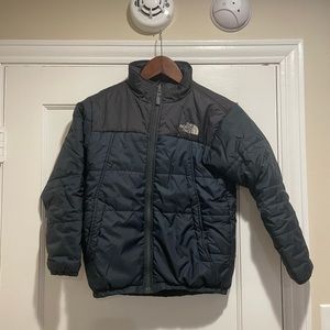 North Face Blue & Black Size M Puffy Jacket
